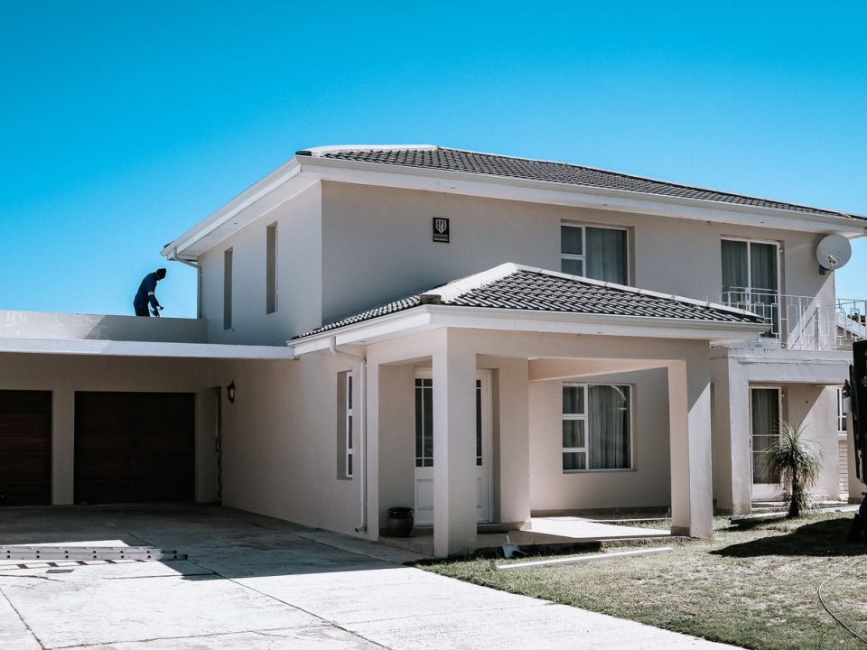 Framesby domestic white gutters